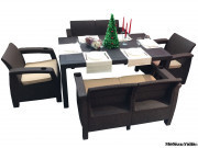 Мебель из ротанга для сада и кафе Yalta Family Set - фото 1 - id-p49091676