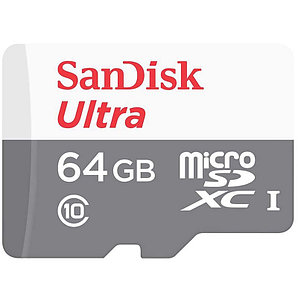 Карта памяти MicroSD 64GB Class 10 U1 SanDisk SDSQUNB-064G-GN3MN