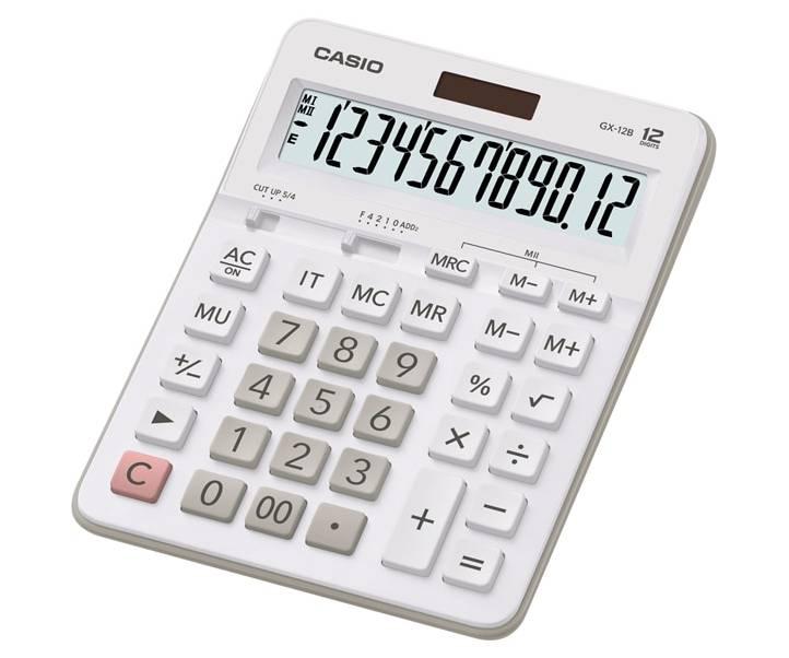 Калькулятор настольный CASIO GX-12B-WE-W-EC - фото 1 - id-p49101189