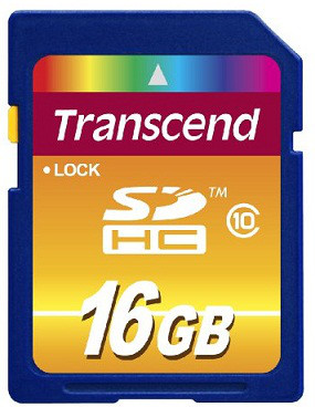 Карта памяти SD 16GB Class 10 Transcend TS16GSDHC10 - фото 1 - id-p49101217