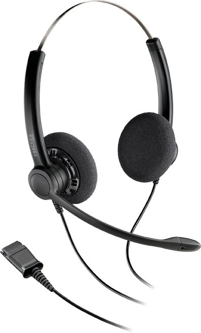 Гарнитура проводная Plantronics SP12-QD черный