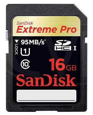 Карта памяти SD 16GB Class 10 U3 SanDisk SDSDXPA-016G-X46