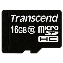 Карта памяти MicroSD 16GB Class 10 Transcend TS16GUSDC10