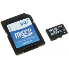 Карта памяти MicroSD 16GB Class 10 U1 PQI 6ARJ-016GVR99A - фото 1 - id-p49102091