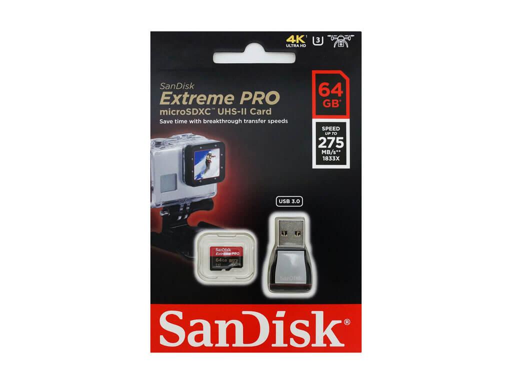 Карта памяти MicroSD 64GB Class 10 U3 SanDisk SDSQXPJ-064G-GN6M3