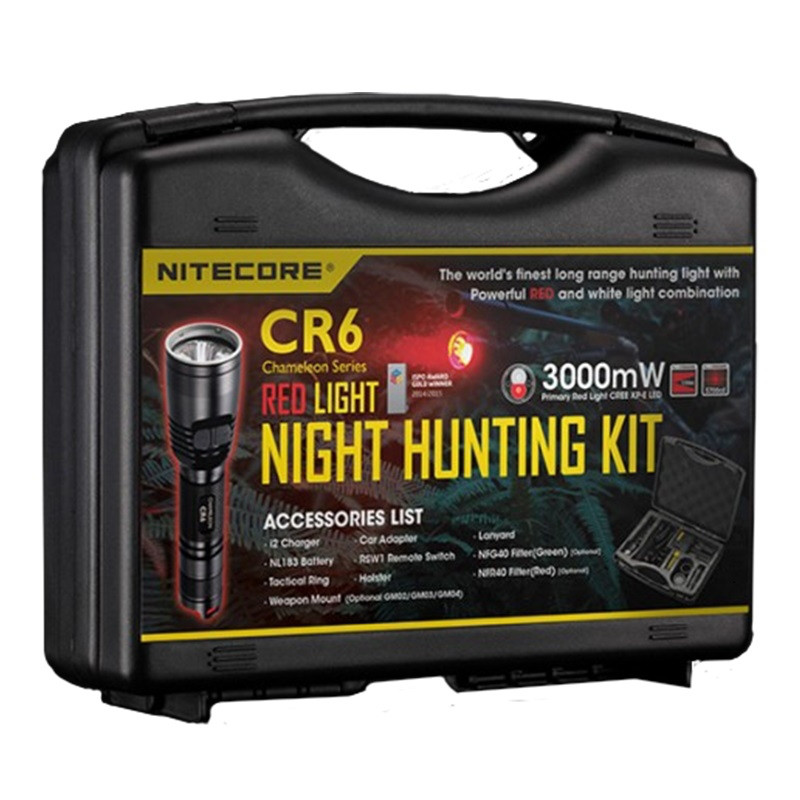 Фонарь NITECORE CR6 HUNTING KIT RED