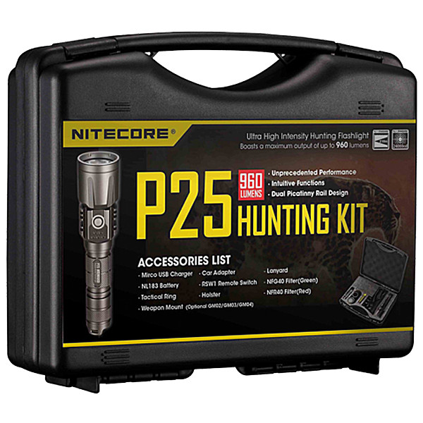 Фонарь NITECORE P25 HUNTING KIT