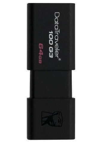 USB Флеш 64GB 3.0 Kingston DT100G3/64GB черный