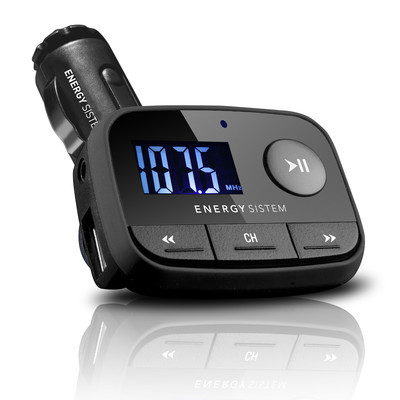 Модулятор FM Energy Sistem Car +USB+AUX черный