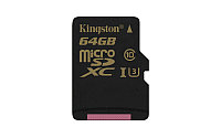 Карта памяти MicroSD 64GB Class 10 U3 Kingston SDCG/64GBSP