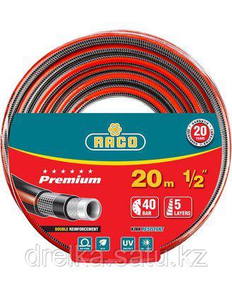 Шланг для полива армированный RACO 40300-1/2-20_z01, PREMIUM, 40 атм., 5-ти слойный, 1/2" х 20 м, фото 2