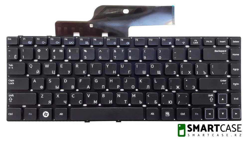 Клавиатура для ноутбука Samsung 300E4A, 300V4A, 300 series 14" (черная, RU) - фото 2 - id-p49113800