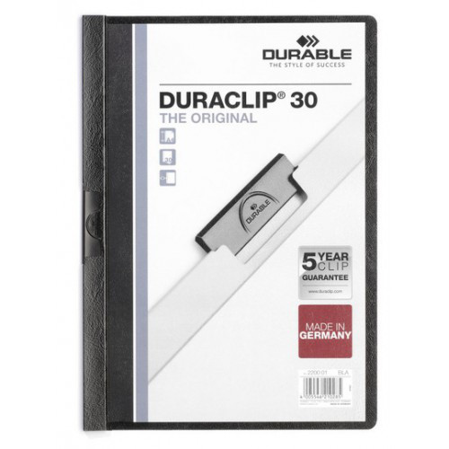 Папка с боковым клипом Durable "DURACLIP® 30" А4 30 листов