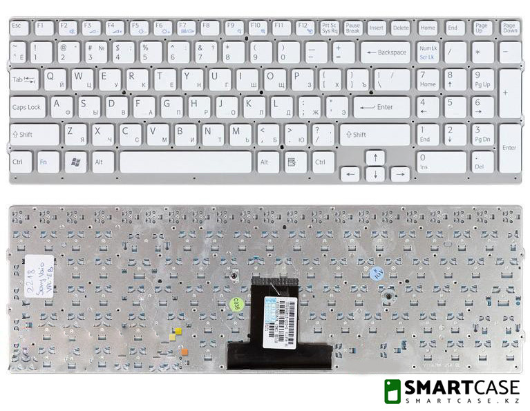 Клавиатура для ноутбука Sony VPC-EB (белая, RU) - фото 1 - id-p49119564