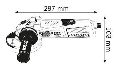 Угловая шлифмашина Bosch GWS 13-125 CIE, (060179F002) - фото 2 - id-p49120070
