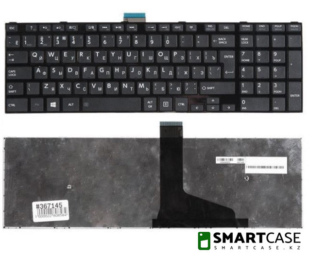 Клавиатура для ноутбука Toshiba Satellite C55-A (черная, RU) - фото 1 - id-p49123563