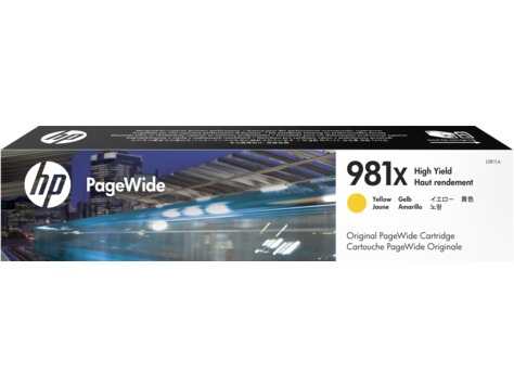 HP L0R11A , Оригинальный картридж PageWide увеличенной емкости, желтый, HP 981X.