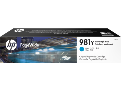 HP L0R13A , Оригинальный картридж PageWide увеличенной емкости, Голубой , HP 981Y