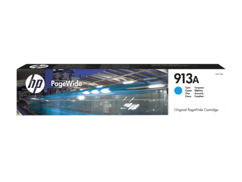 HP F6T77AE , Оригинальный картридж PageWide 377dw/477dw/352dw/452dw, Голубой , HP 913A