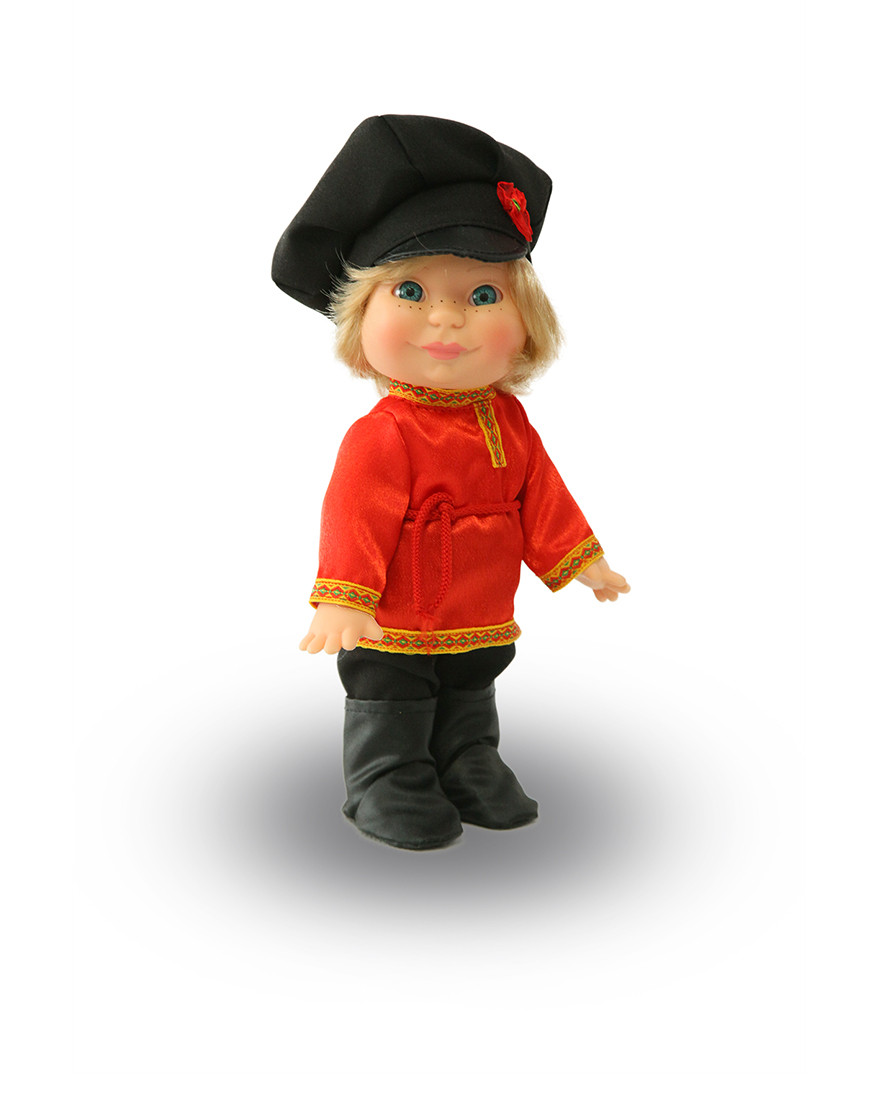 Кукла Веснушка в русском костюме (мальчик)