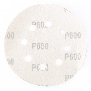 Круг абразивный на ворсовой подложке под "липучку", перфорированный, P 240, 125 мм, 5 шт.// MATRIX, фото 2