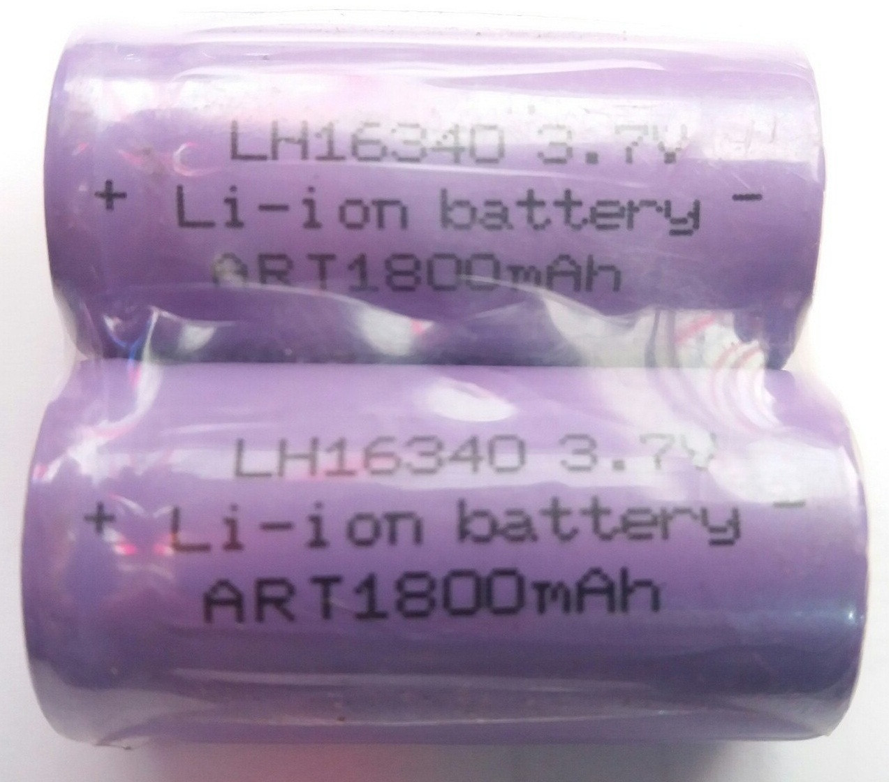 Аккумулятор 16340 (123A) литий-ионный 3.7V 1800mAh