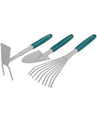 Набор садовых инструментов RACO 4225-53/477, 3 предмета: совок 4207-53481, мотыжка -53486, грабли веерные -534