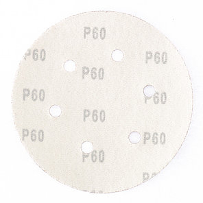Круг абразивный на ворсовой подложке под "липучку", перфорированный, P 60, 150 мм, 5 шт.// MATRIX, фото 2