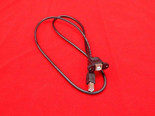 Кабель, удлинитель USB  Type B-B, 100см, с креплением на корпус, фото 2
