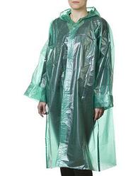 Плащ - дождевик STAYER 11610, MASTER, материал - полиэтилен, универсальный размер, зеленый цвет