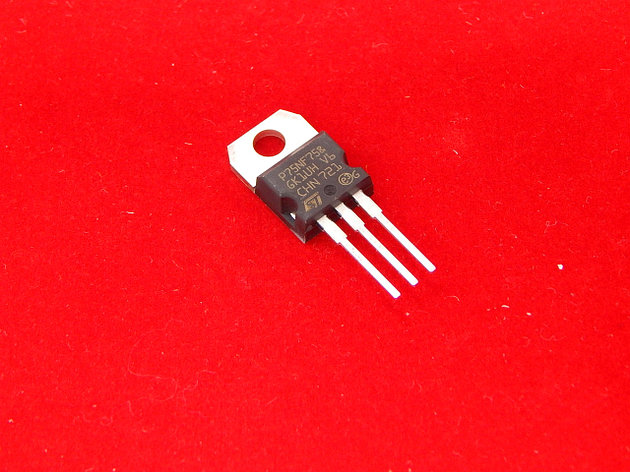 STP75NF75 MOSFET 75V, 75A, TO220, фото 2