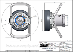 Соединение MANN-TEK "мама" 4-х дюймовое, резьбовое, 16 Бар