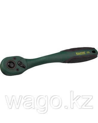 ТРЕЩОТКА ДЛЯ ТОРЦОВЫХ ГОЛОВОК KRAFTOOL 27797-1/4_Z01, INDUSTRIE QUALITAT, (1/4), CR-V, ЦЕЛЬНОМЕТАЛЛИЧЕСКАЯ, ПЛ, фото 2