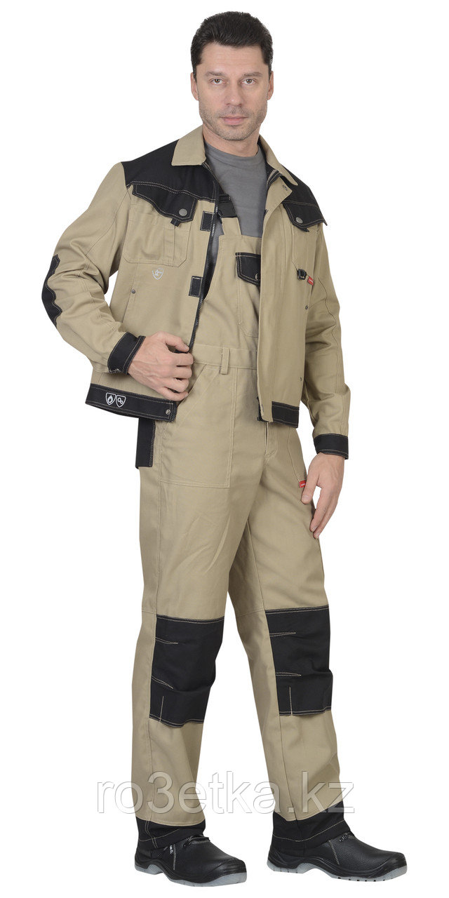 Костюм "ВЕСТ-ВОРК" летний: куртка кор., п/комбинезон, песок