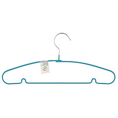 Вешалка для легкой одежды с прорезиненным противоскользящим покрытием 40 см, бирюзовая// ELFE