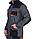 Костюм "МАНХЕТТЕН" короткая куртка, п/к, т.серый с оранжевым и черным, фото 5