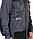 Костюм "МАНХЕТТЕН" короткая куртка, п/к, т.серый с оранжевым и черным, фото 7