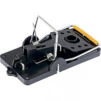 Мышеловка-крысоловка пластиковая открытая, металлический механизм, большая, 140х75 мм// СИБРТЕХ