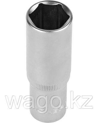 ГОЛОВКА ТОРЦОВАЯ ЗУБР 27726-19, МАСТЕР, (1/2), УДЛИНЕННАЯ, CR-V, FLANK, ХРОМАТИРОВАННОЕ ПОКРЫТИЕ, 19 ММ, фото 2