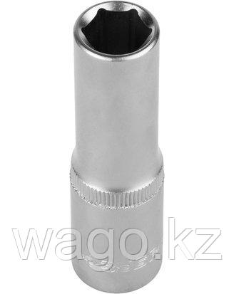 ГОЛОВКА ТОРЦОВАЯ ЗУБР 27726-12, МАСТЕР, (1/2), УДЛИНЕННАЯ, CR-V, FLANK, ХРОМАТИРОВАННОЕ ПОКРЫТИЕ, 12 ММ, фото 2