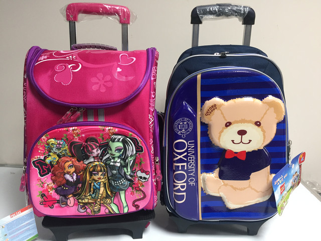 Школьные рюкзаки на колесах для девочек и мальчиков.
