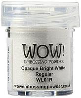 Пудра для эмбоссинга WOW!, цвет Opaque Bright White (непрозрачный яркий белый), 15ml wl01r Пудра для эмбоссинга WOW!, цвет Opaque Bright White (непрозрачный яркий белый), 15ml