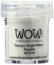 Пудра для эмбоссинга WOW!, цвет Opaque Bright White (непрозрачный яркий белый), 15ml