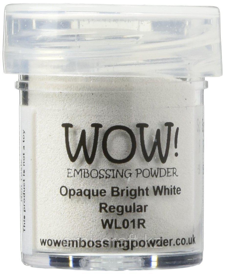 Пудра для эмбоссинга WOW!, цвет Opaque Bright White (непрозрачный яркий белый), 15ml - фото 1 - id-p49297246