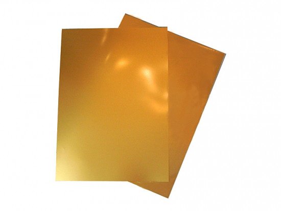 Золотой пластик для струйной печати 210х297 мм (А4)