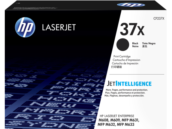 HP CF237X Оригинальный лазерный картридж HP 37X увеличенной емкости, Черный, 25000 страниц