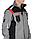 Костюм "СТАН" : куртка, п/комб ср.серый с черной и красной отделкой, фото 8