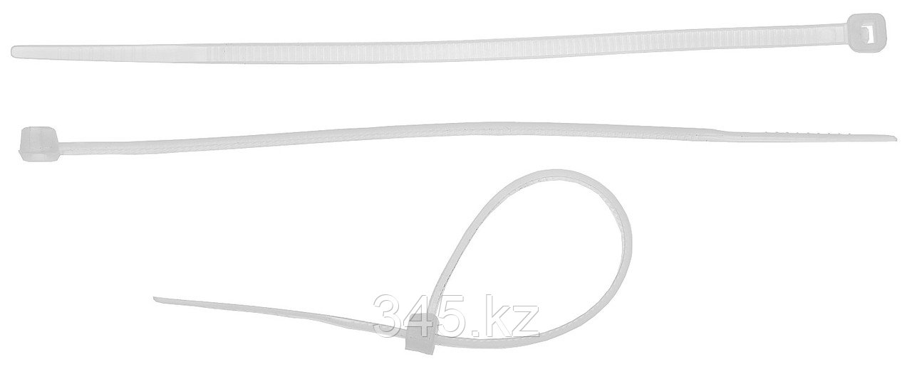 Кабельные стяжки белые КС-Б1, 9 x 1020 мм, 50 шт, нейлоновые, ЗУБР