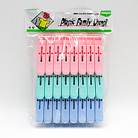 Набор прищепок бельевых пластиковых, 24 шт.