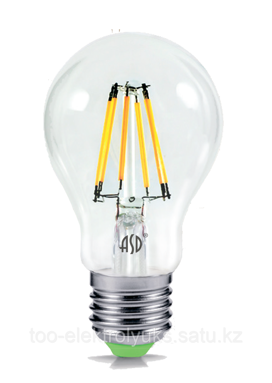 Лампа светодиодная LED-A60-deco 9Вт 230В Е27 4000К 810Лм прозрачная IN HOME - фото 1 - id-p46253915